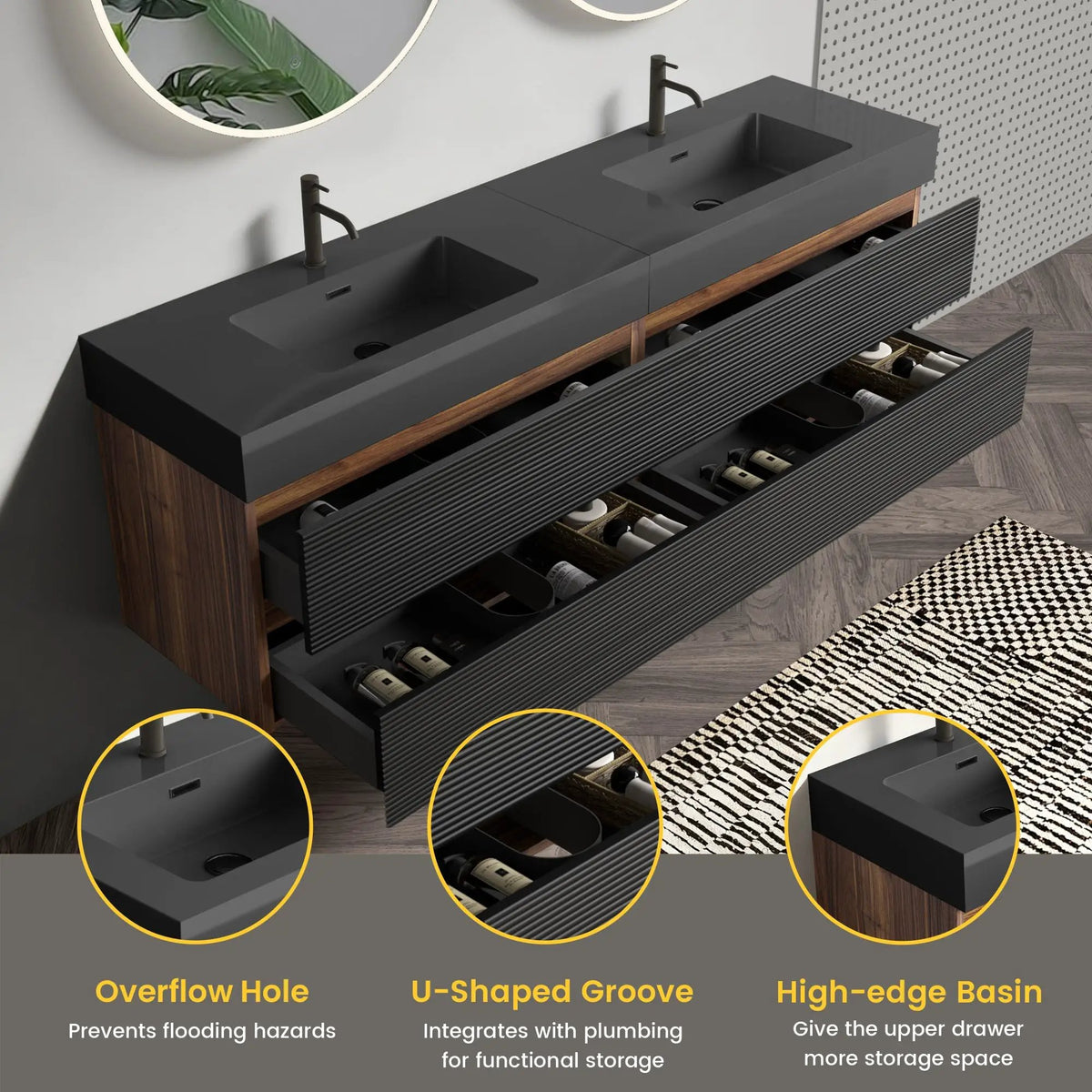 Grace 72'' Bathroom Vanity with Matt by HouseOfZazla
