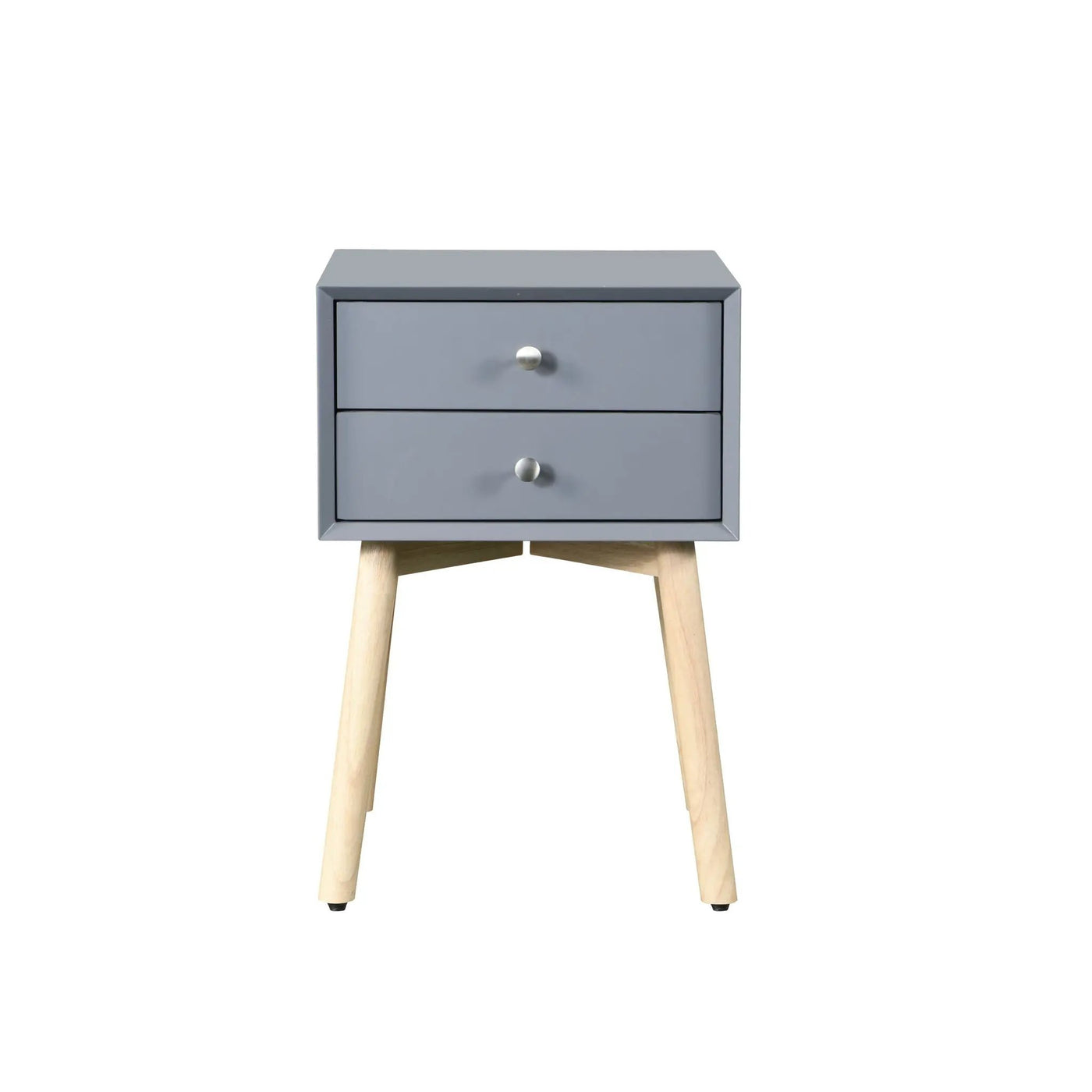 Side Table With 2 Drawer, Mid-Century Modern Storage Cabinet For Bedroom by Unique Piece Furniture