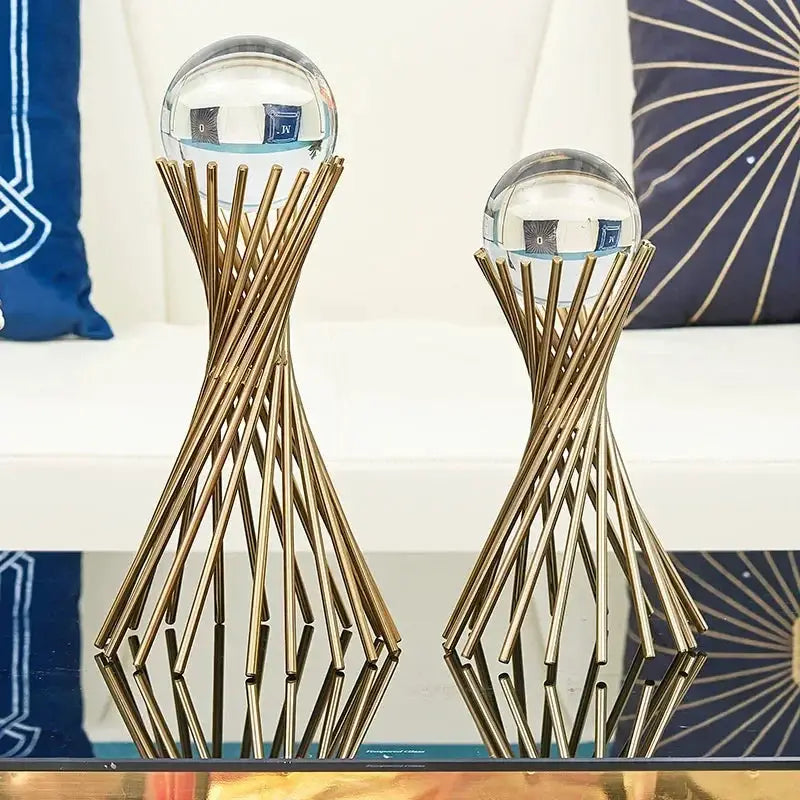 Cabinet - Modern Brass Wine Storage by House Of Avana