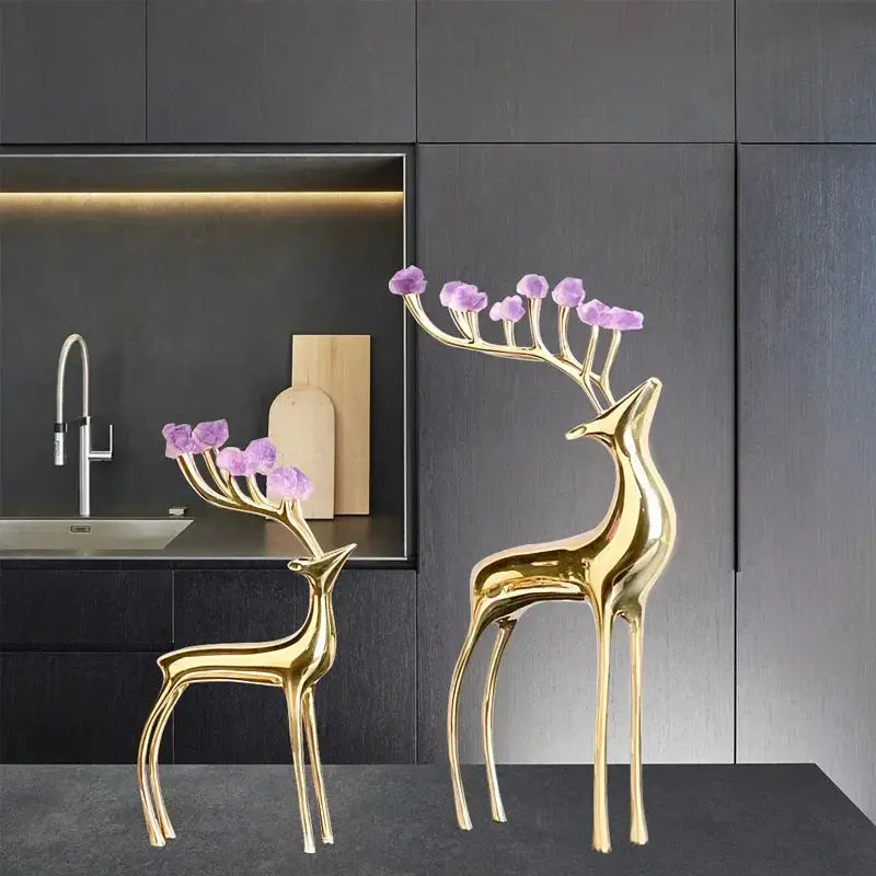 Cabinet - Modern Brass Wine Storage by House Of Avana