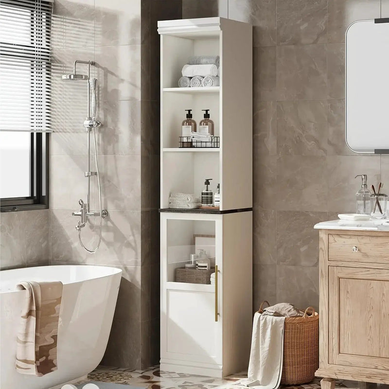 Cabinet - Tall Wooden Narrow by House Of Avana