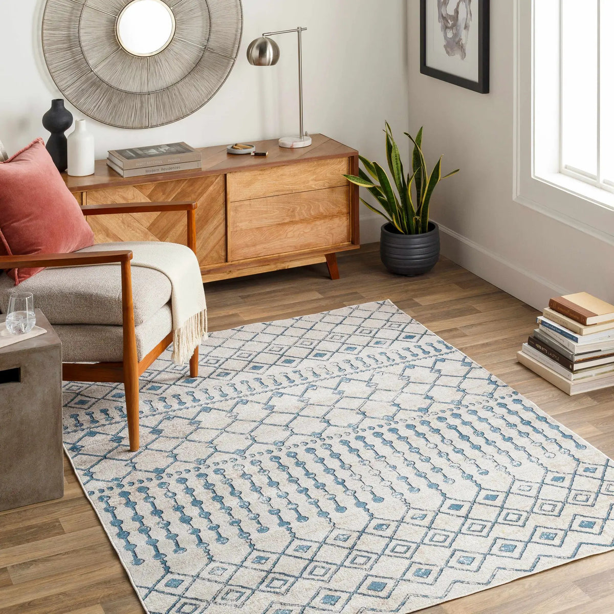 Cabognon Washable Area Rug - Clearance, installed in a room