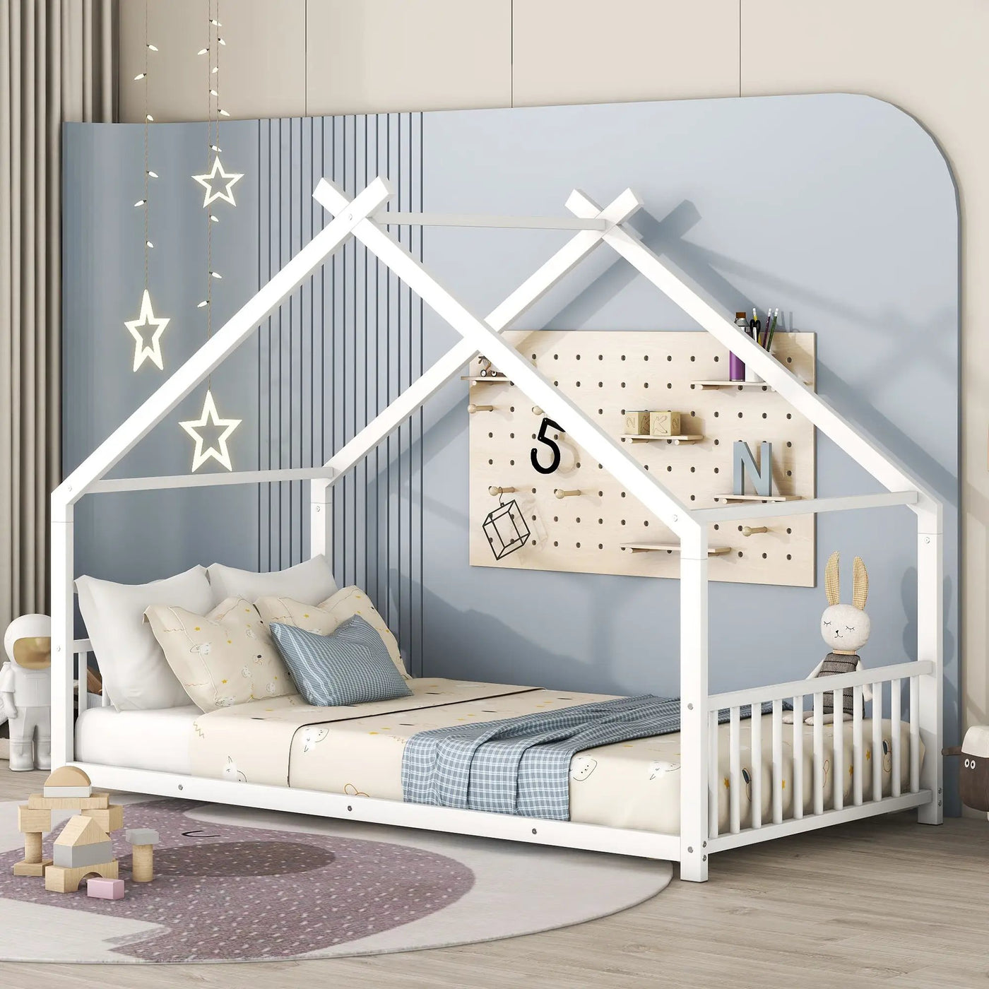 Metal House Bed by Unique Piece Furniture