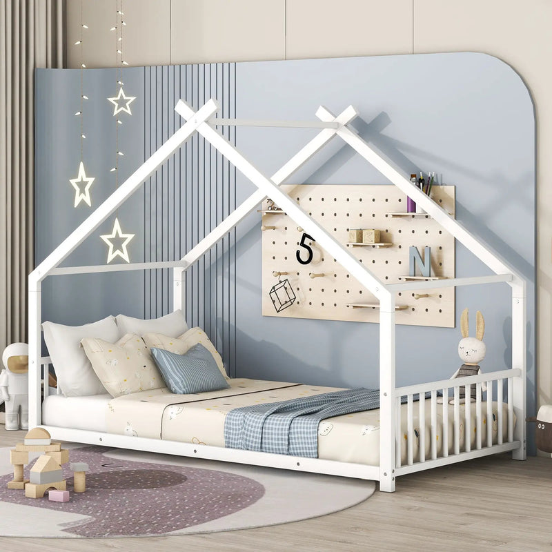 Metal House Bed by HouseOfZazla