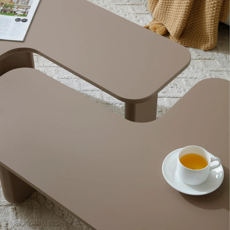 L-Shape Coffee Table For Living Room by HouseOfZazla