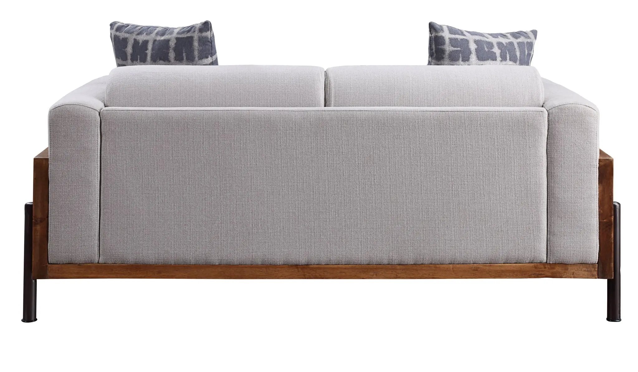 Pelton - Loveseat With 2 Toss Pillows - Walnut by Unique Piece Furniture