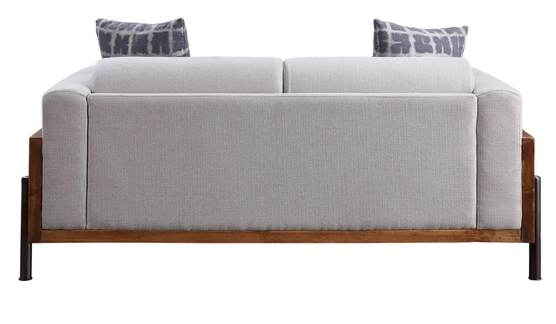 Pelton - Loveseat With 2 Toss Pillows - Walnut by Unique Piece Furniture