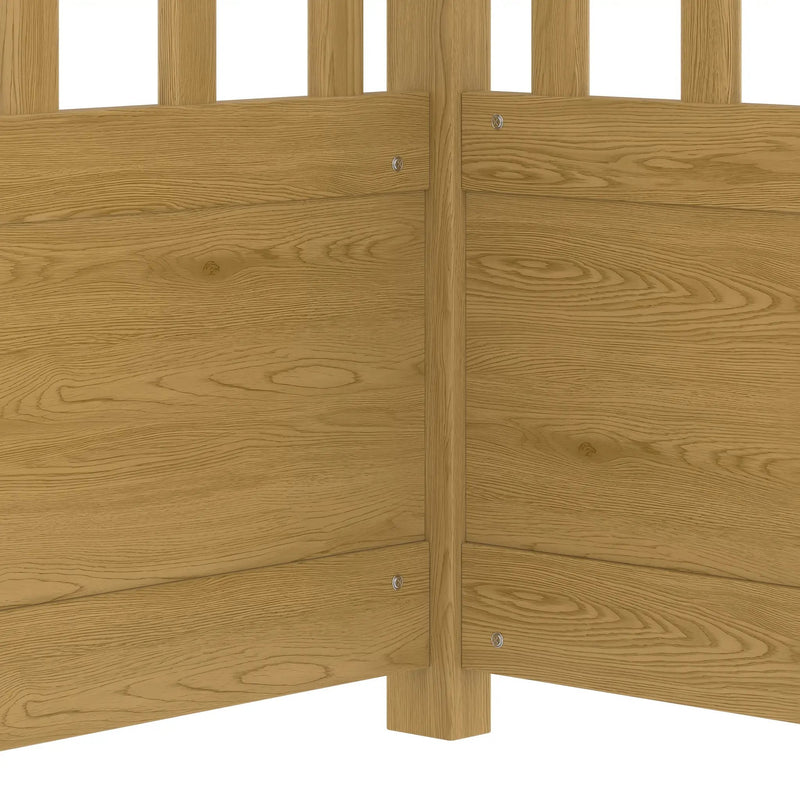 Full Size Canopy Bed Frame with Guardrails for Kids by HouseOfZazla