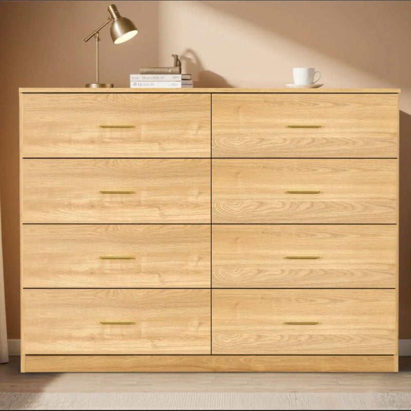 Modern Drawer Dresser For Bedroom, Ample Storage Wide Chest Of Drawers by HouseOfZazla