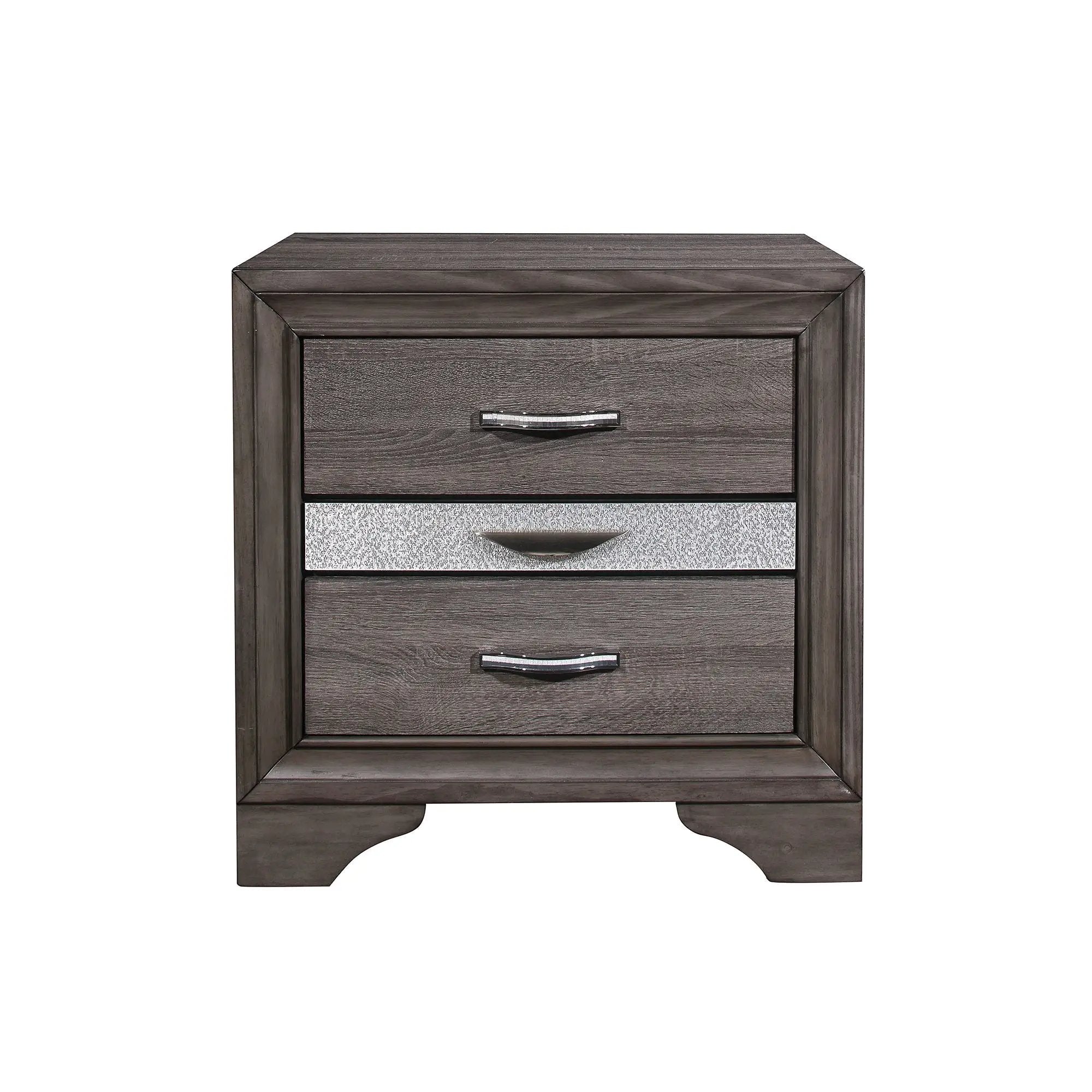 Ryder - Sparkle Nightstand - Gray by Unique Piece Furniture