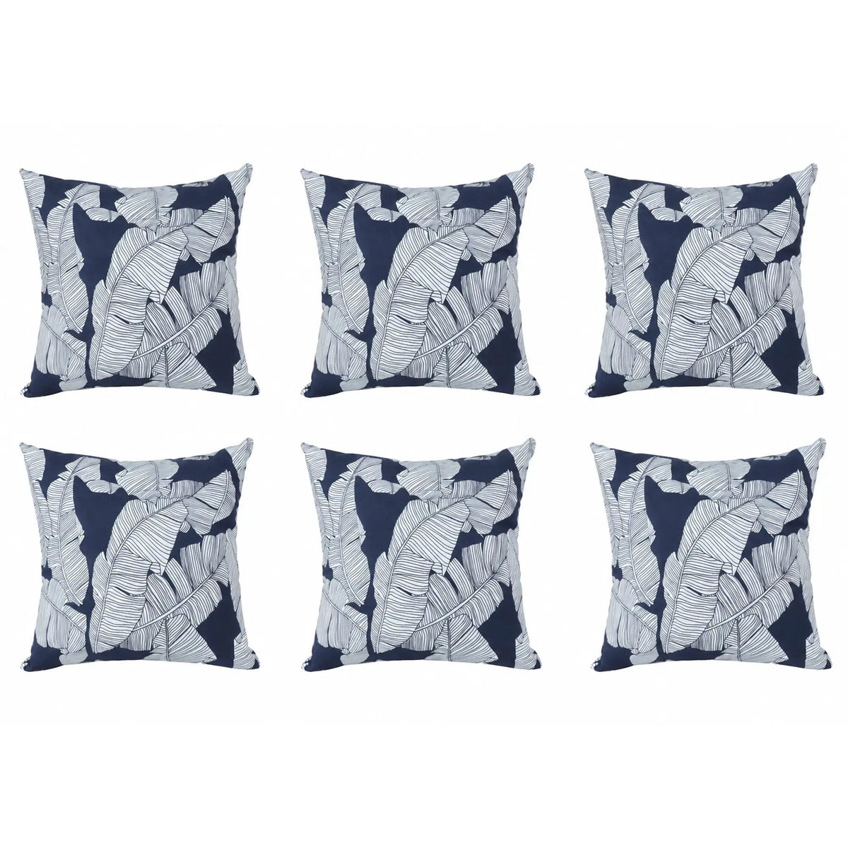 6 Pack Outdoor Pillow Covers - 18x18 Inch