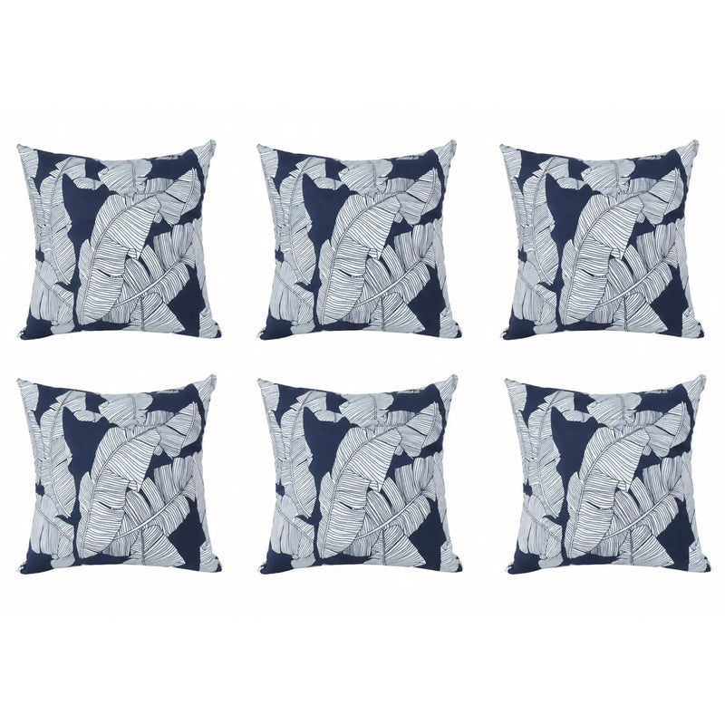 6 Pack Outdoor Pillow Covers - 18x18 Inch