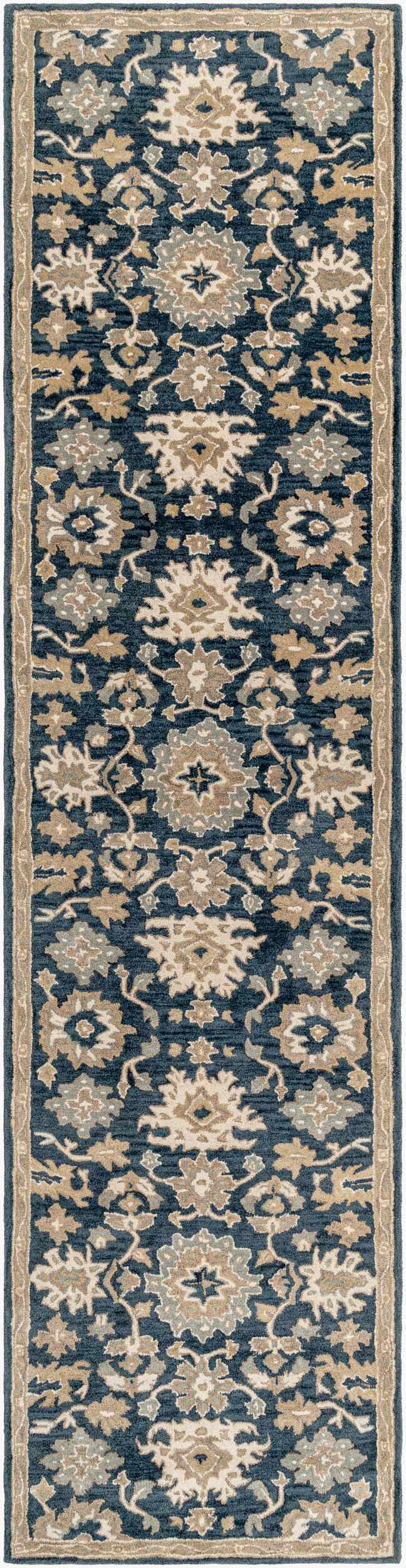 Caesar 1154 Navy Wool Rug by Boutique Rugs