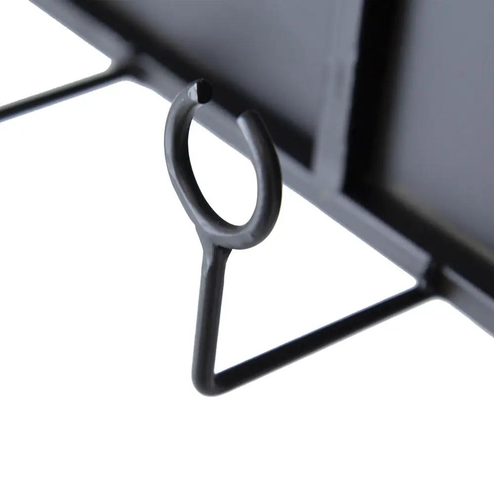 Floating Wine Bar Shelf With Glass Holder And Display Shelves - Black by HouseOfZazla