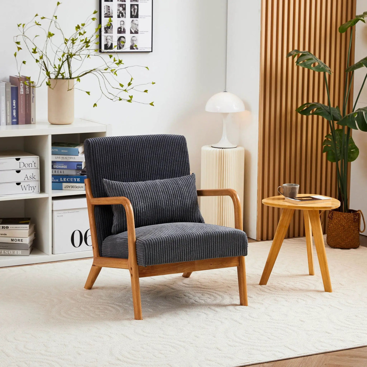 Accent Arm Chair With Pillow Upholstered by HouseOfZazla