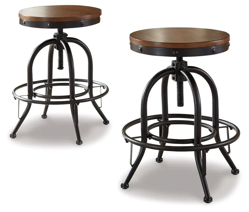 Valebeck - Swivel Barstool (Set of 2) by Unique Piece Furniture
