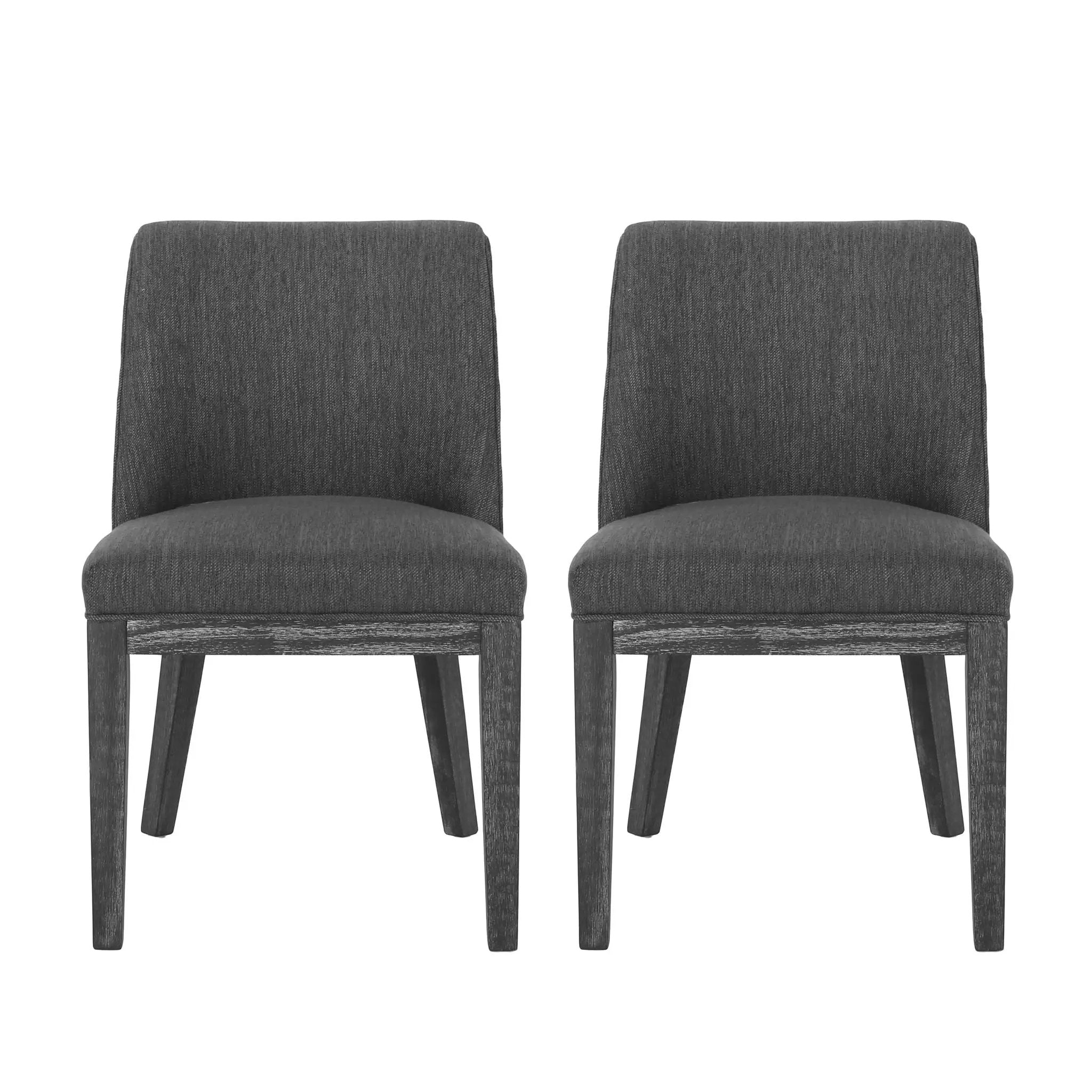 Modern Dining Chair With Durable Fabric Upholstery And Sturdy Wooden Frame (Set of 2) by HouseOfZazla