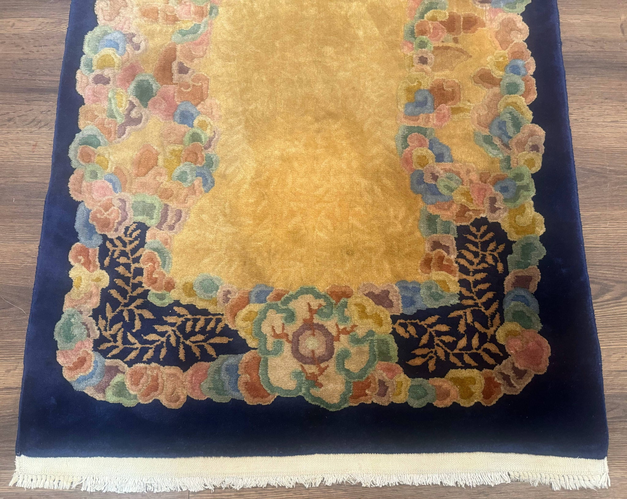 Chinese Wool Rug 3x5, Vintage Carpet, Handmade by Jewel Rugs