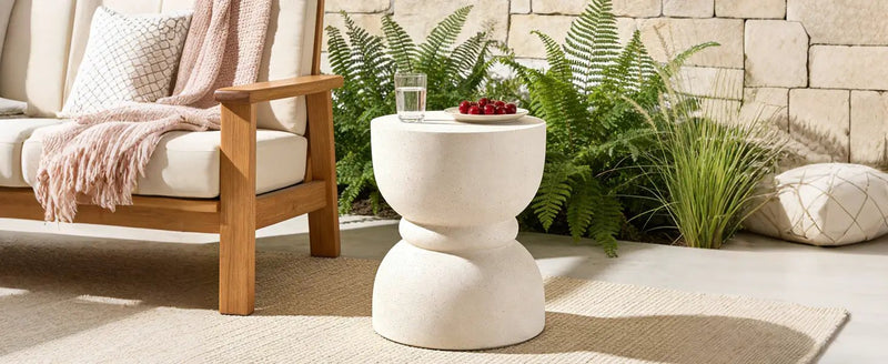 U_Style Outdoor Concrete Side Table by HouseOfZazla