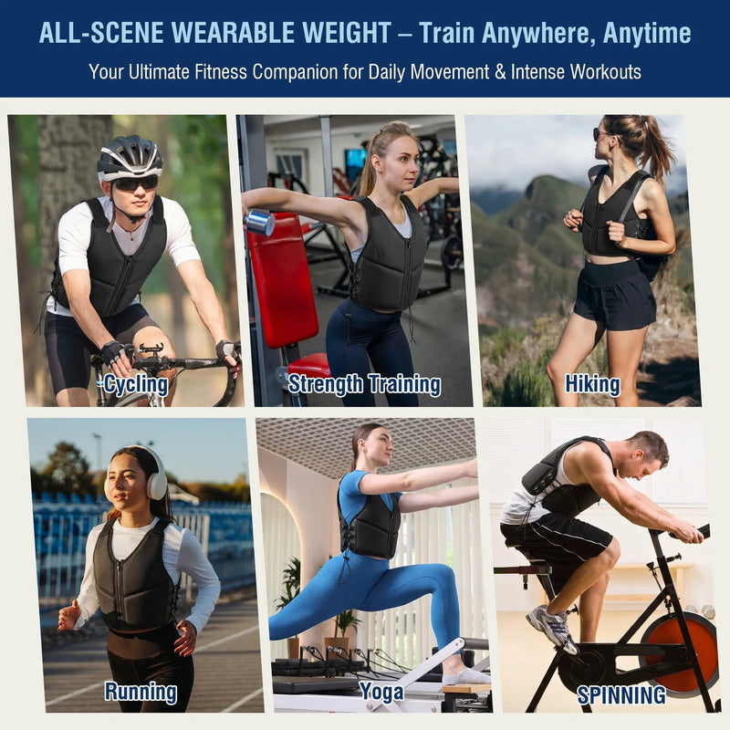 10LBS Adjustable Weighted Vest for Women by HouseOfZazla