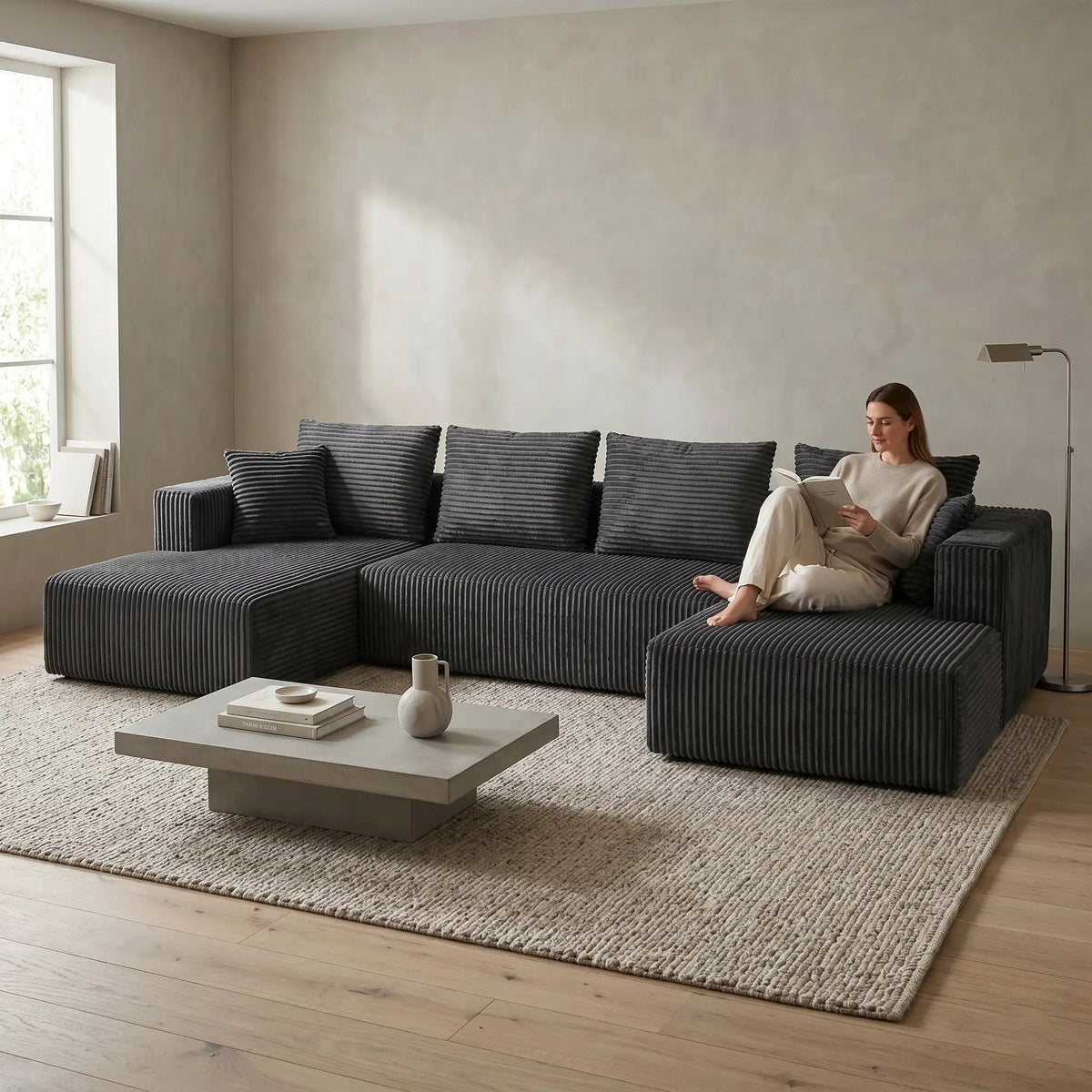 132.1 Inch Modular Sectional Sofa by HouseOfZazla