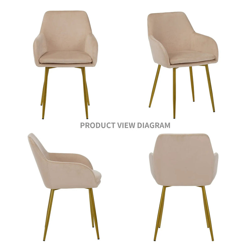 Dining Chair Set For Dining Rooms (Set of 2) - Beige by Unique Piece Furniture