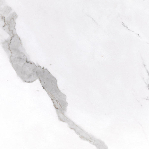 Calacatta Bright Gloss Marble Look Porcelain Tiles 24x24