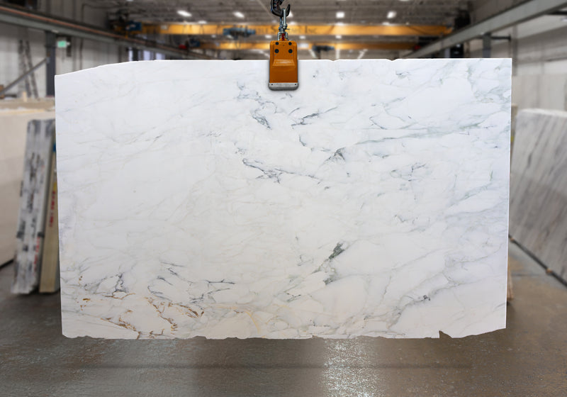 Calacatta Caldia Supreme Polished Marble Slab Random 3/4 batch 43628-1-5