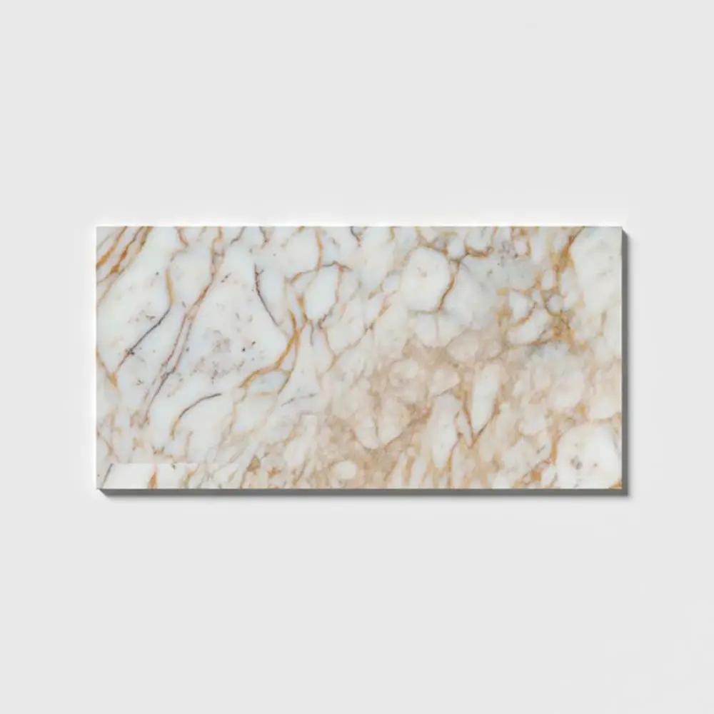 Calacatta Gold European Honed Marble Tiles 12x24 by Stonetiledepot