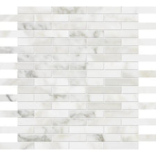 Calacatta Gold Honed 5/8x3 Marble Mosaics 12x12