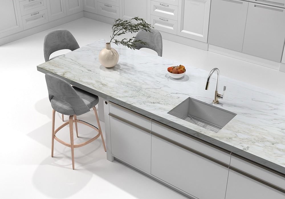 Calacatta Gold Polished Marble Slab Random 1 1/4 room scene 4