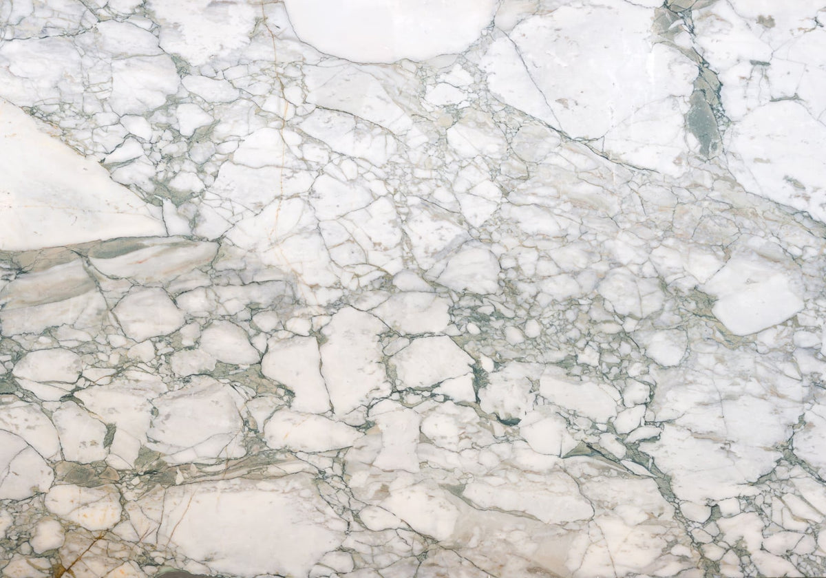 Calacatta Green Honed Marble Slab Random