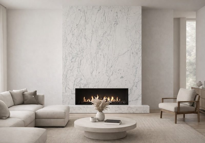 Calacatta Miele Classic Polished Marble Slab Random room scene 2