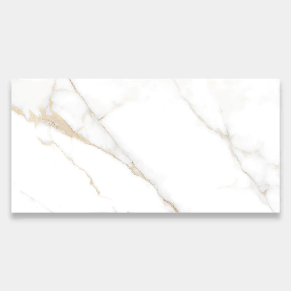 Calacatta Oro Polished Porcelain Tiles 12x24
