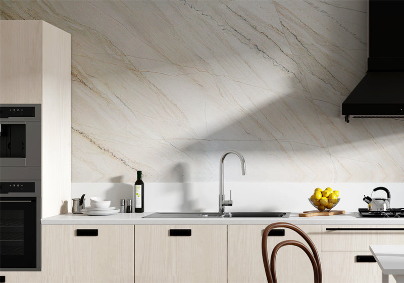 Calacatta Quartzite Polished Slab Random room scene