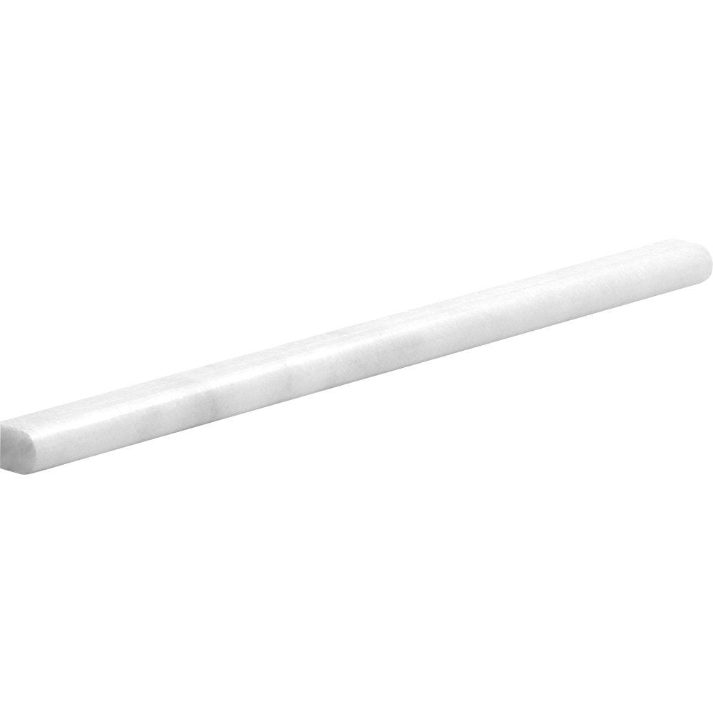 Calacatta T Honed Pencil Liner Marble Moldings 1/2x12 Marble Honed 2x12 Moldings