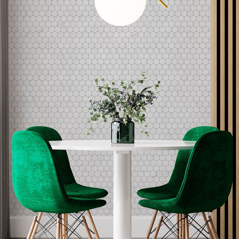 Calacatta T Honed Hexagon Marble Mosaics 10 3/8x12 Marble Honed 12x12 Mosaics — 3