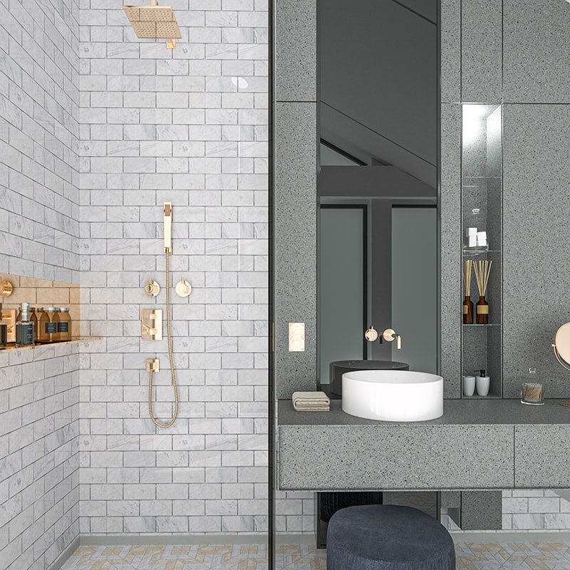 Calacatta T Honed Marble Tiles 2 3/4x5 1/2 Marble Honed 3x12 Tiles — 2