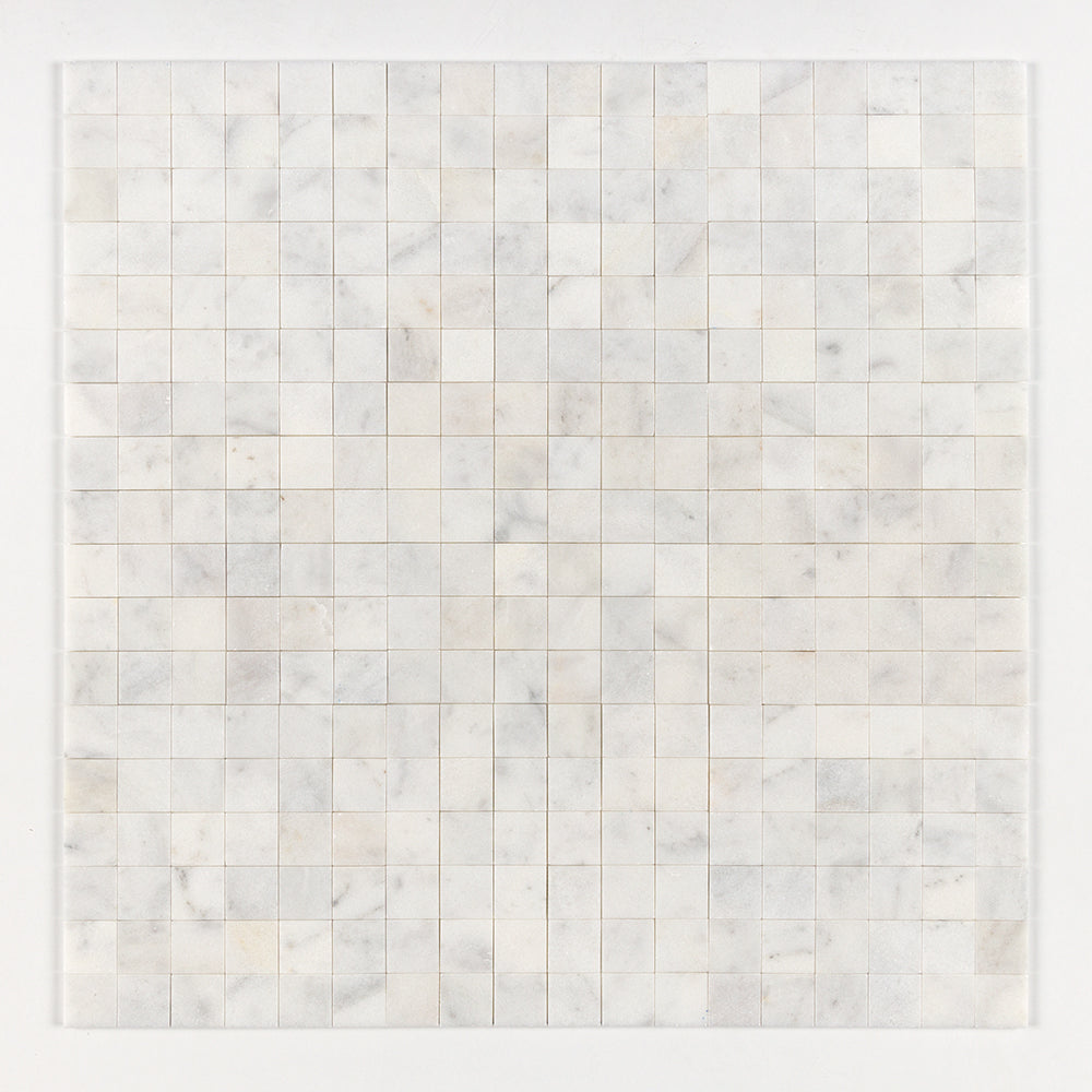 Calacatta T Honed 2x2 Marble Mosaics 12x12 Marble Honed 12x12 Mosaics — 1