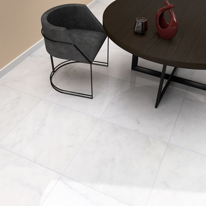 Calacatta T Polished Marble Tiles 24x24 Marble Polished 24x24 Tiles — 5