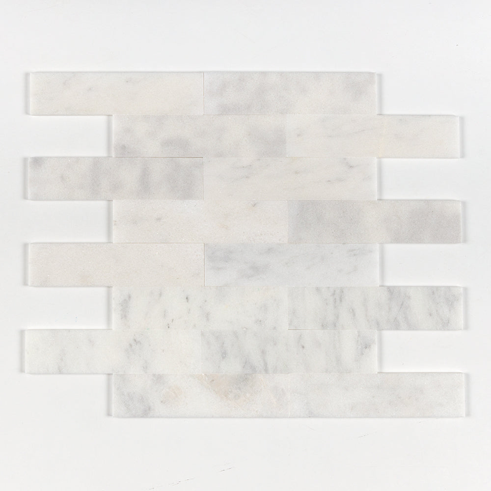 Calacatta T Polished Subway Marble Tiles 3x12 Marble Polished 3x12 Tiles — 1