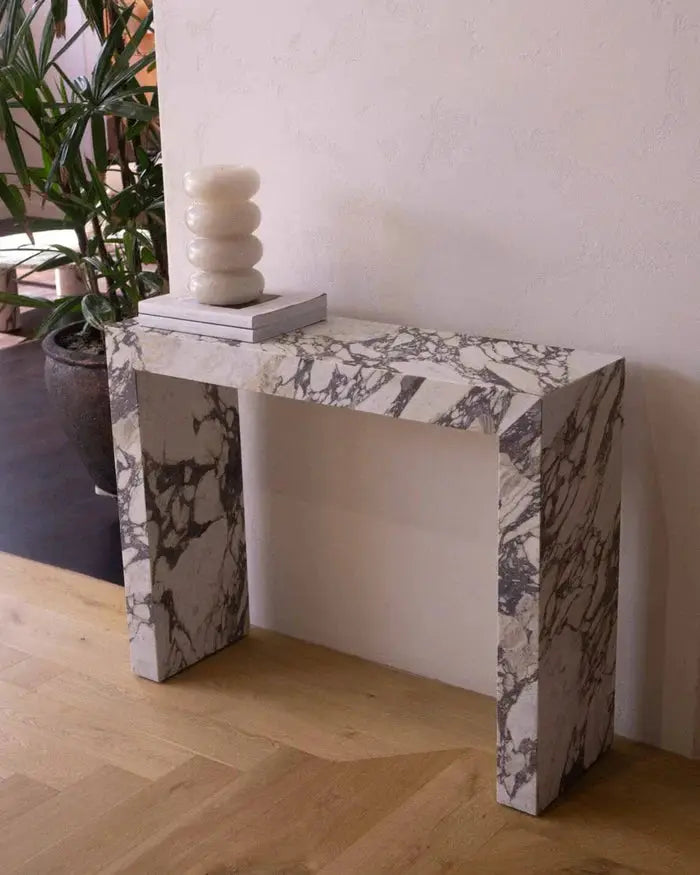 Calacatta Viola Marble Rectangular Console - Polished 12x40x30 by GobekDesign