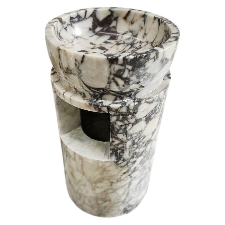 Calacatta Viola Marble Designer Pedestal Stand-Alone Sink (W)18" (L)18" (H)33" by GobekDesign