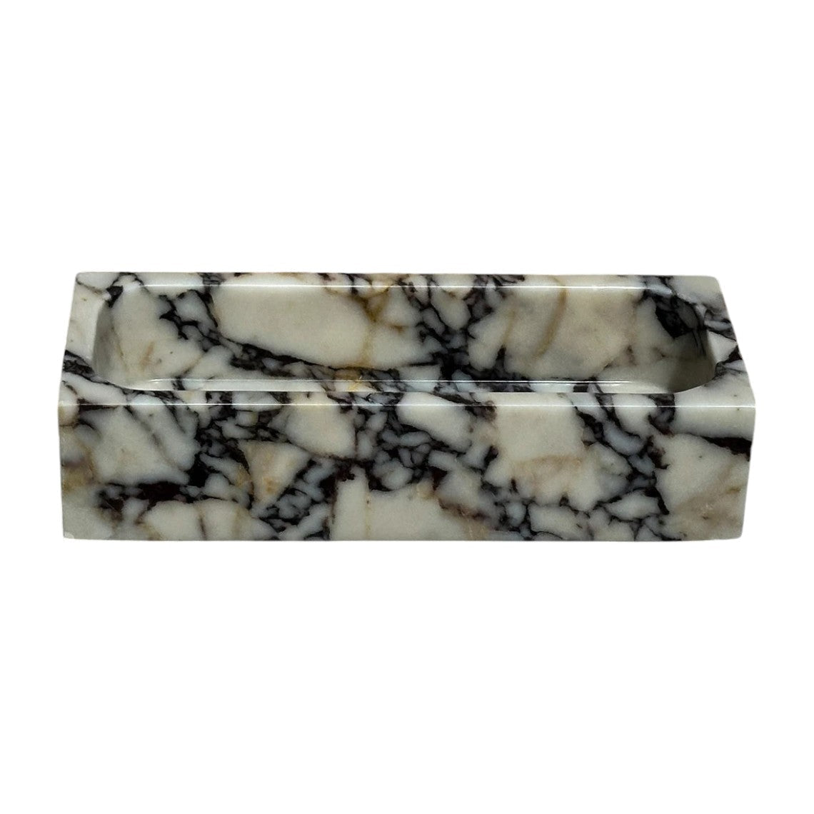 Calacatta Viola Marble Rectangular Wall Mount Bathroom Sink 12x20 by GobekDesign