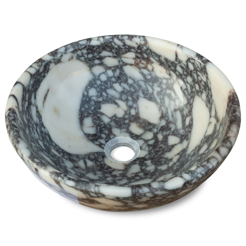Calacatta Viola Marble Natural Stone Above-vanity Bathroom Sink Polished (D)16" (H)6" by GobekDesign