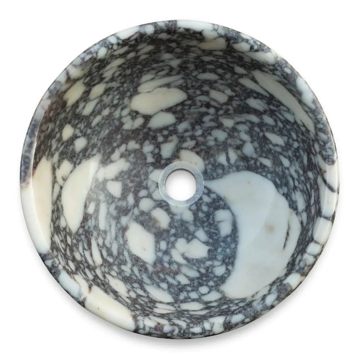 Calacatta Viola Marble Natural Stone Vessel Sink - Polished 16 Inch by GobekDesign