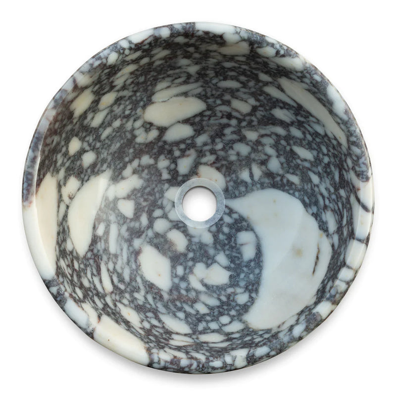 Calacatta Viola Marble Natural Stone Above-vanity Bathroom Sink Polished (D)16" (H)6" by GobekDesign