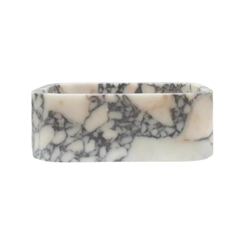 Calacatta Viola Marble Natural Stone Rectangular Sink 12x18x6 by GobekDesign