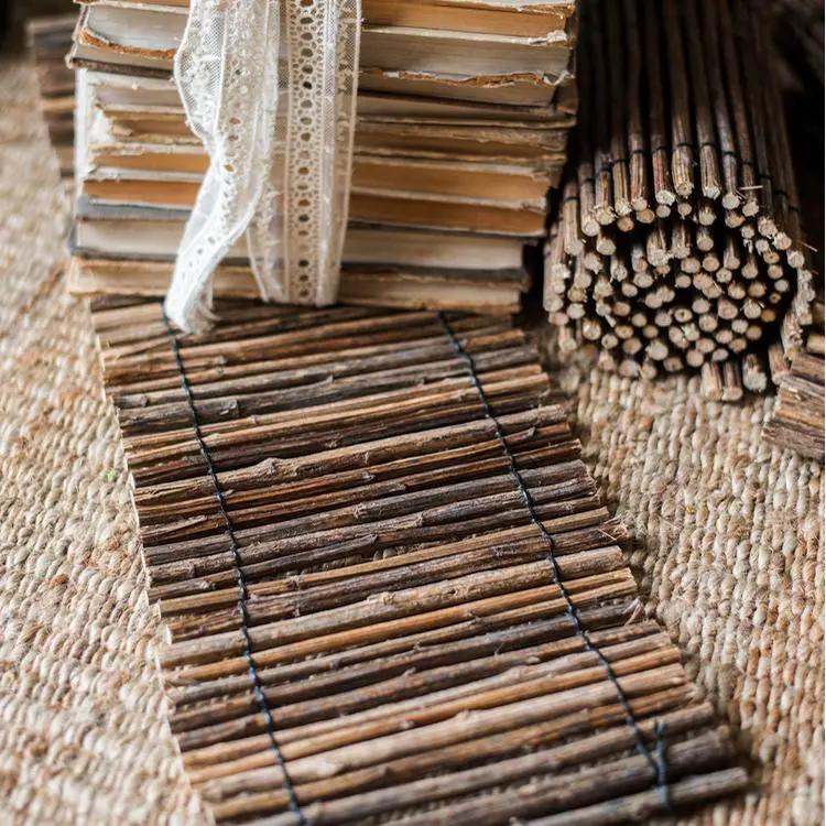 Calligraphy Brush Holder Rollup Wood Shades Rollup by RusticReach