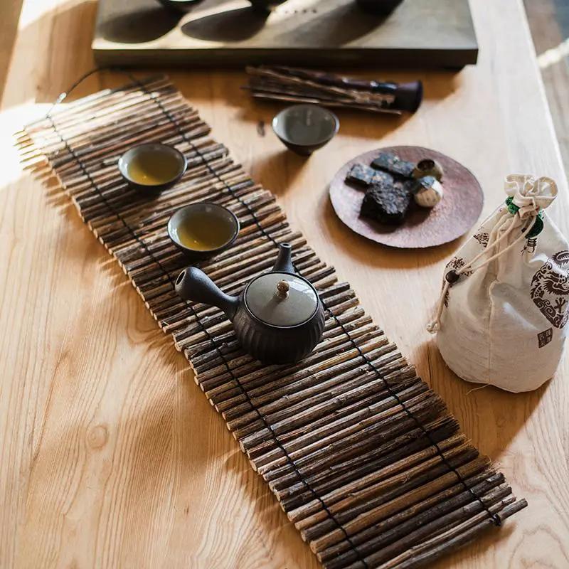 Calligraphy Brush Holder Rollup Wood Shades Rollup by RusticReach